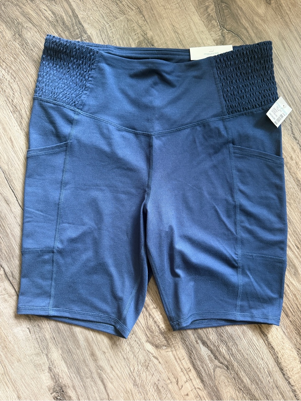 NWT! Maurices High-Waist Navy Bike Shorts